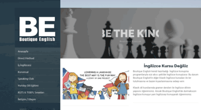 boutiqueenglish.com - boutique english - be the king