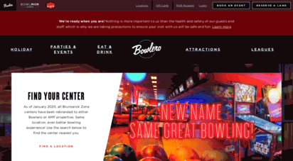 bowlbrunswick.com - brunswick zone will soon be gone and will be replaced by bowlero and/or amf! bowlero
