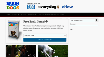 braintraining4dogs.com - brain training for dogs  by adrienne farricelli