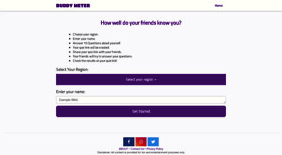 buddymeter.com - buddymeter -how well do your friends know you?