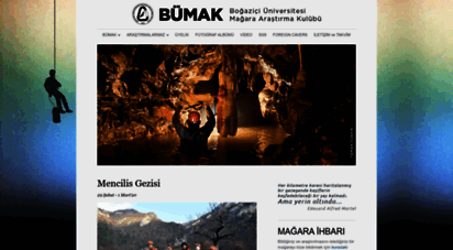 bumak.boun.edu.tr - boğaziçi üniversitesi mağara araştırma kulübü  türkiye´nin ilk mağara araştırma öğrenci kulübü