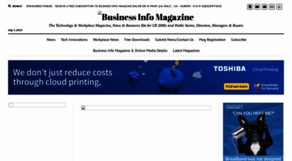 businessinfomag.uk - the month in numbers&8230.