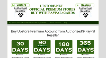 buyupstorepremium.net - upstore premium account buy from authorized® paypal reseller