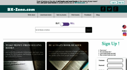 bx-zone.com - online used bookstore  you buy & sell second hand books