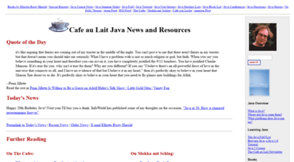 cafeaulait.org - cafe au lait java news and resources