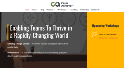 calmachiever.com - calm achiever - enabling organizations to thrive in a rapidly-changing world - calm achiever