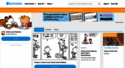 calvinandhobbes.com - calvin and hobbes comic strip on gocomics.com