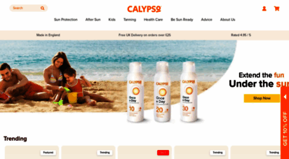 calypsosun.com - calypso sun lotions - protection for the whole family - calypso