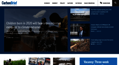 carbonbrief.org - home  carbon brief » clear on climate