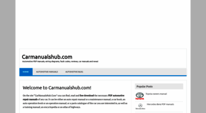 carmanualshub.com - cars workshop repair manuals, wiring diagrams, fault codes free download