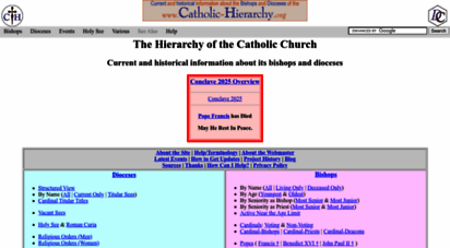 catholic-hierarchy.org - catholic-hierarchy: its bishops and dioceses, current and past