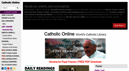 similar web sites like catholic.org