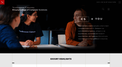 ccs.neu.edu - homepage - khoury college of computer sciences