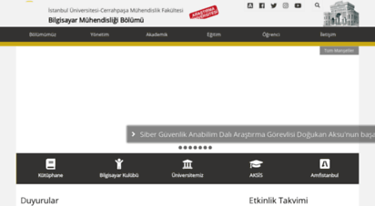 ce.istanbul.edu.tr - istanbul üniversitesi mühendislik fakültesi bilgisayar mühendisliği bölümü