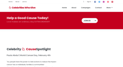 celebritieswhogive.com