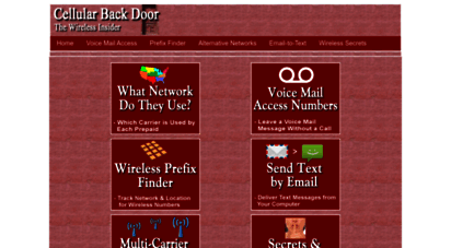 cellularbackdoor.com - cellular back door - secrets, tips &inside information
