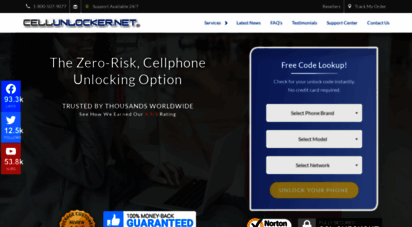 cellunlocker.net - unlock codes & network cellphone unlocking  cellunlocker.net