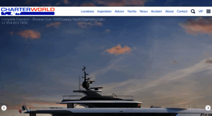 charterworld.com - luxury yacht charter  private superyacht charter  charterworld
