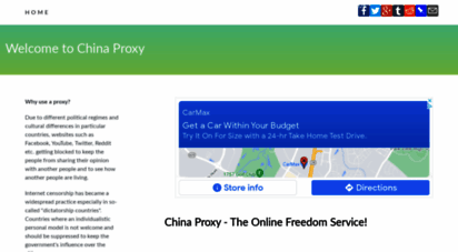 china-proxy.org - use china proxy server to access websites blocked by proxy or firewall.