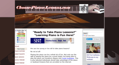 choose-piano-lessons.com - piano lessons, learn to play piano online for free