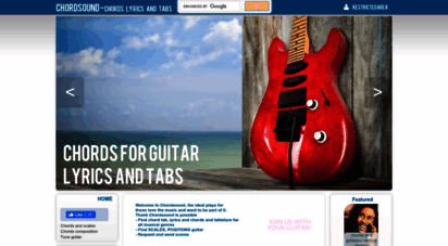chordsound.com - chordsound - chord tab, lyrics and guitarpro tab
