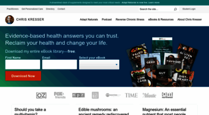 chriskresser.com - evidence-based health answers you can trust.  chris kresser