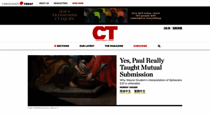 christianitytoday.com - christianity today  theology, church, culture