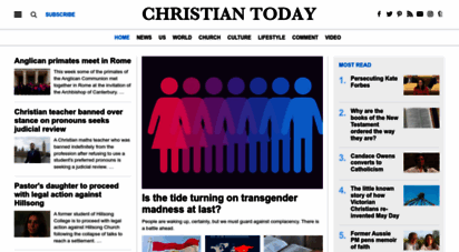 christiantoday.com - christian news on christian today, latest religious news, news about christianity  christian news on christian today