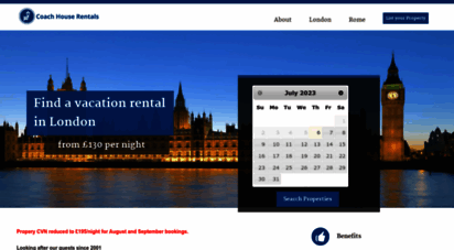 chsrentals.com - central london vacation rentals with a friendly concierge service