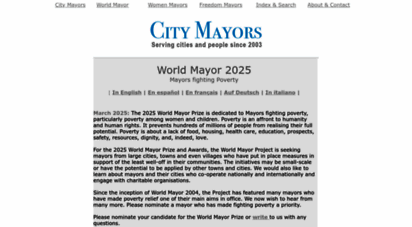 citymayors.com - city mayors: mayors running the world´s cities