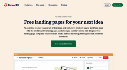 ck.page - free landing page builder: promote your next big idea in record time