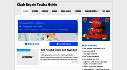 clashroyaletactics.com - clash royale tactics guide