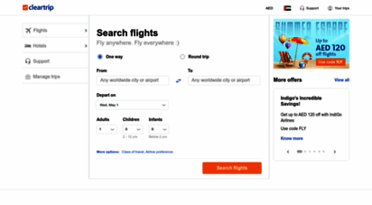similar web sites like cleartrip.ae
