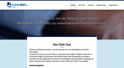 click-test.de - ᐅ click test  click test und übungen mit der maus