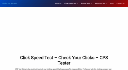 clicks-persecond.com - click speed test - check your clicks