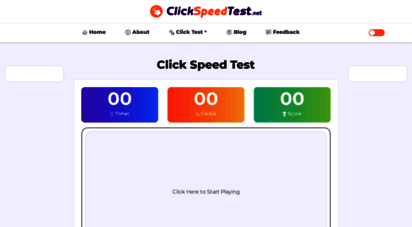 clickspeedtest.net - click speed test - click per second