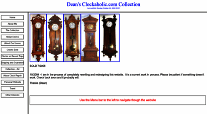 clockaholic.com - clockaholic.com website home