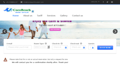 cocobeachkovalam.com