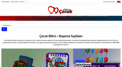 cocukbilimi.com - çocuk bilimi - çeşitli boyama sayfaları