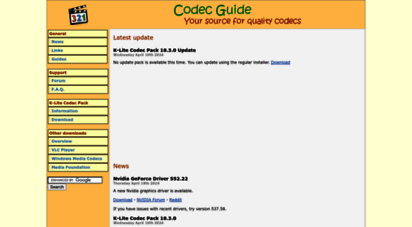 codecguide.com - codec guide: k-lite codec pack - for windows 10 / 8.1 / 7 / vista / xp