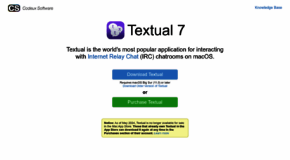 codeux.com - textual irc client