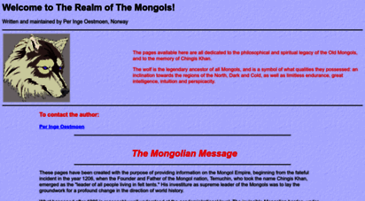 coldsiberia.org - welcome to the realm of the mongols!
