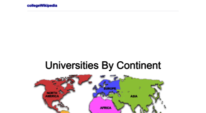 collegewikipedia.com - world top ranked university and college 2019  collegewiki