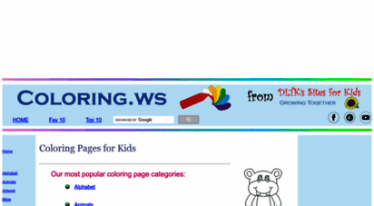coloring.ws - coloring pages for kids