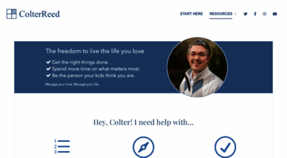 colterreed.com - colter reed  manage your time. manage your life.