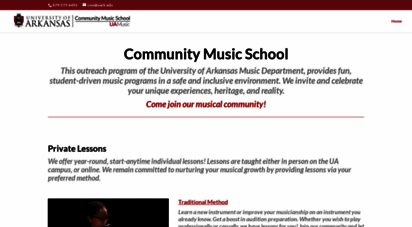 communitymusicschool.uark.edu