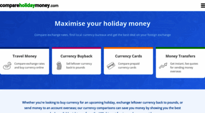 compareholidaymoney.com - compare today´s best exchange rates from the uk´s biggest currency suppliers