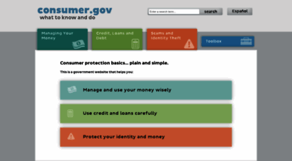 similar web sites like consumer.gov