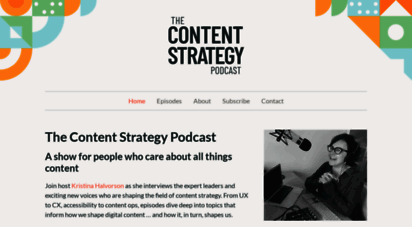 contentstrategy.com - content strategy for the web - kristina halvorson & melissa rach
