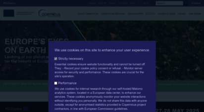 copernicus.eu - homepage  copernicus